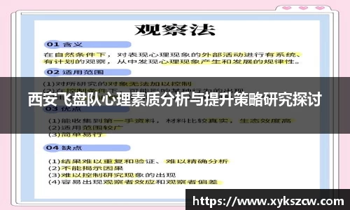西安飞盘队心理素质分析与提升策略研究探讨
